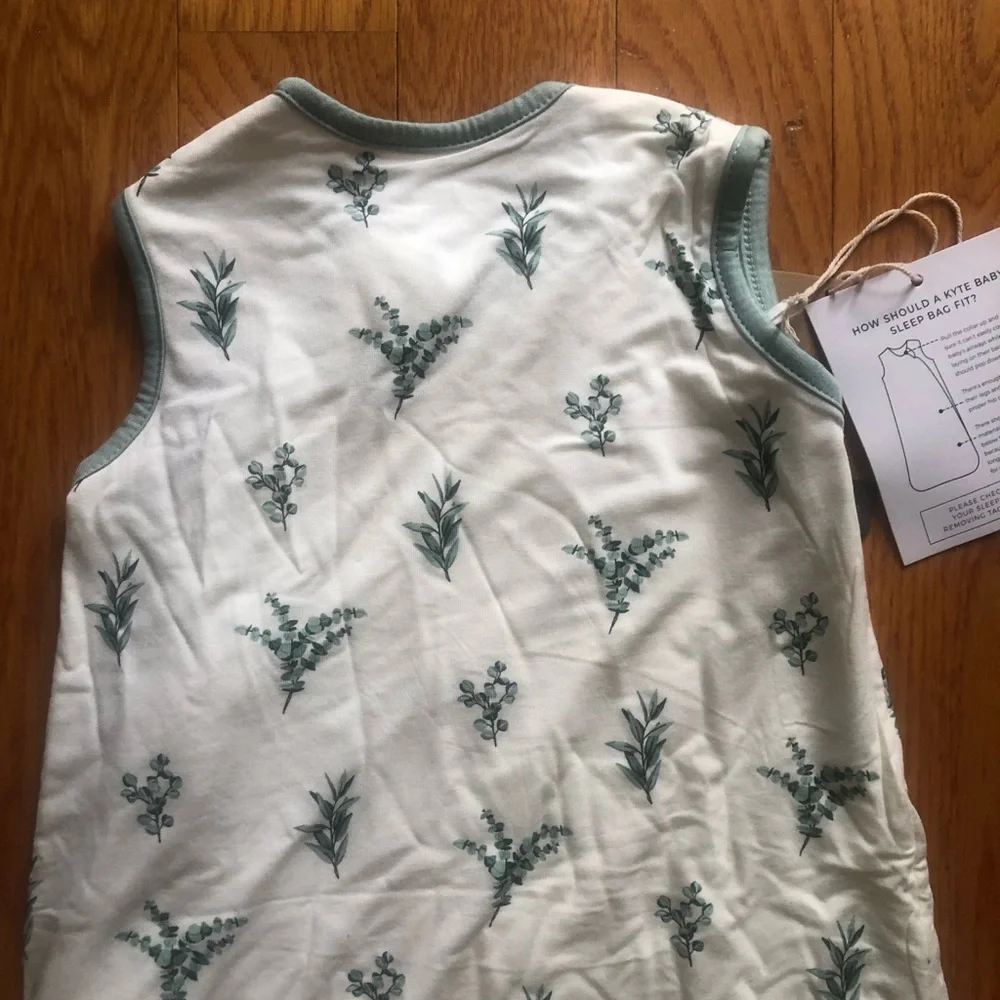 Kyte Baby 0.5 TOG Bamboo Sleep Bag - Eucalyptus NWT